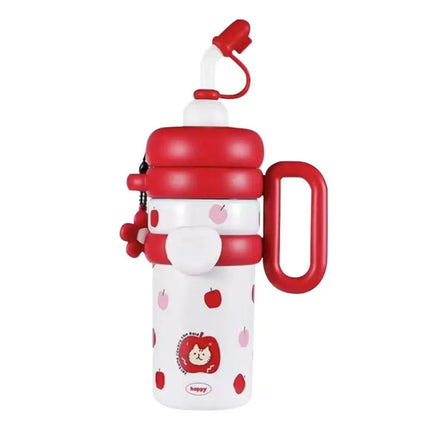 920ML Insulated Thermos with Handle Handheld Thermos Coffee Cup Stainless Steel Large Capacity Sports Water Kettle Travel