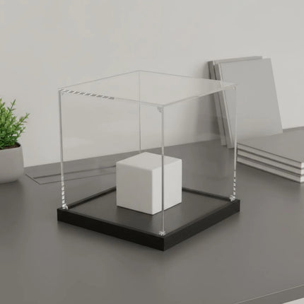 Acrylic Display Box Sturdy Construction Transparent Dustproof Cover Figurine Display Stand Stackable Design Household Storage