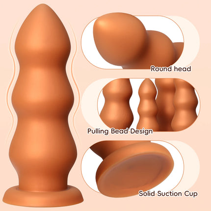 4 Size Big huge anal beads butt plug smooth soft silicone dilatador anal dildo penetration anal toys buttplug Prostate Massage