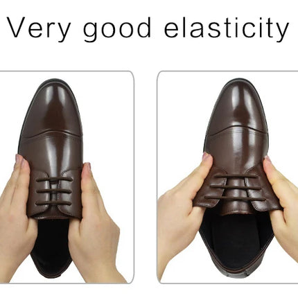 3 Colors 12Pcs/set Lazy No Tie Shoelaces for Men Women Leather Shoes Elastic Silicone Shoe lace Suitable High Quality