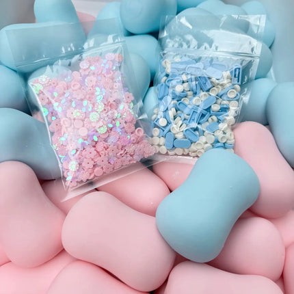 New Soap Ball Squishy Soap Stress Ball Fidget Toy Crunchy Squeeze Ball Round Blocks Filled ASMR Anti Stress Toys for Adults