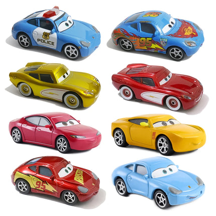 Cars 2 Cars 3 Love Lightning McQueen Sally Cool Sister Model Car 1:55 Metal Die Casting Mini Racers Disney Cars Kids Gifts Toys