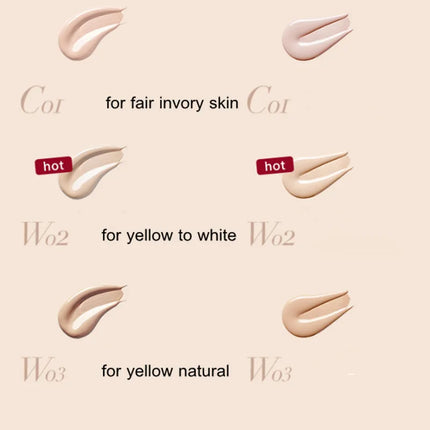 UODO Hydrating Oil-Control Foundation Liquid Long-Lasting Matte Finish Lightweight Formula For Oily&Combination Skin Base Makeup
