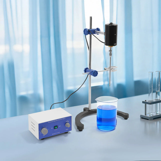Electric Mixer, Overhead Stirrer 100W US Plug, 0-2800 RPM Adjustable Speed with Timer, 10L Capacity for Laboratory, Epoxy Resin Electric Stirrer Lab Equipment Liquid Lotion Cream Cosmetic Magnetic Stirrer Laboratory 110V