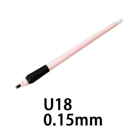 5/10/50PCS New Disposable Microblading Manual Tattoo Pen Sterilized Permanent Makeup Eyebrow Pen With U Blades