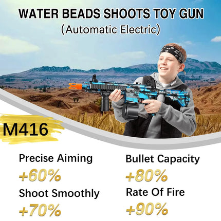 M416 electric pellet ball graffiti air rifle weapon paintball toy gun pneumatic shooting gun adult children's toy