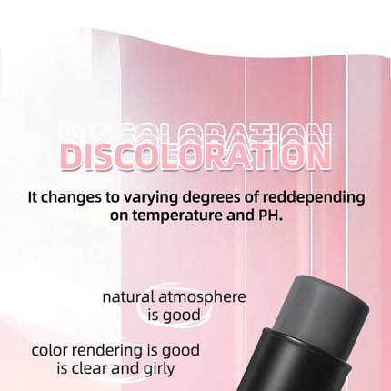 Color-Changing Blush Stick Blusher Cream 3-in-1 Pink Color with Long-Lasting Makeup Easy Application