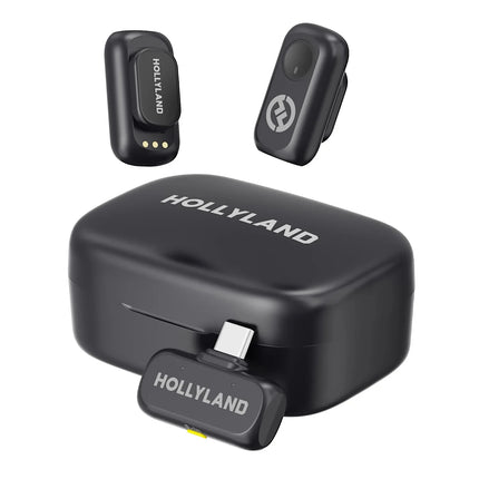 Hollyland LARK A1 Wireless Lavalier Microphone for iPhone Android Noise Cancellation Micphone for Tiktok Youtube Vlogging