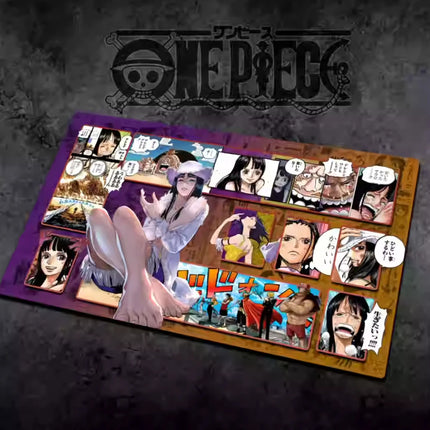 60*35cm Anime One Piece OPCG GAME Card PlayMat Comic Series New Four Emperors Teach Shankusu Buggy Luffy Chopper Collection Toys