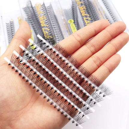 1200 Fans 3D-20D Premade Russian Volume Fans Sharp Thin Pointy Stem Premade Lashes Extension Faux Mink Lashes Wholesale