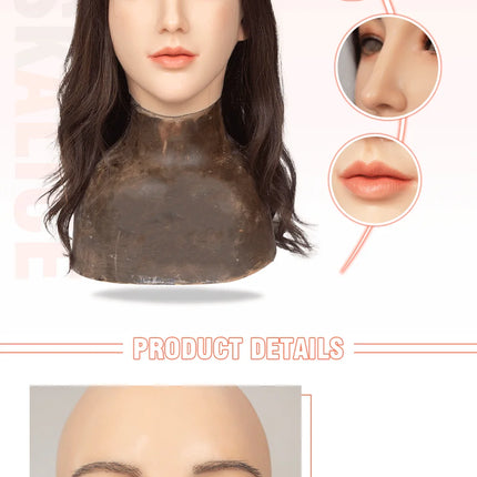 High-Quality Silicone Face Masks Crossdresser Fake Faces Drag Queen Stage Performance Cosplay Crossdressing Sissy Transgender