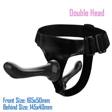 Double Strapon Anal Ultra Elastic Harness Strap On Dildo Lesbian Strap-on Penis Adult Sex Toys For Women