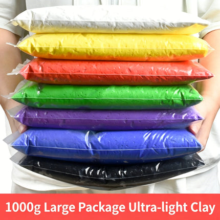 12 Colors Air Dry Modeling Clay Set Soft Non-toxic Playdough DIY Animal Doll Craft Kit Early Educational Toy Kids Birthday Gift