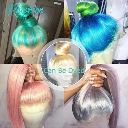 Phashion 360 Blonde Lace Frontal Only 613 Straight Body Wave Pre Plucked Swiss HD Transparent Full Front 100% Human Hair On Sale