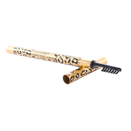 1PC Eyebrow Pencil Waterproof Longlasting Leopard Eyeliner Make Up Tool Maquiagem Eye Brow Shadows Pencil+Brush Cosmetic Pen