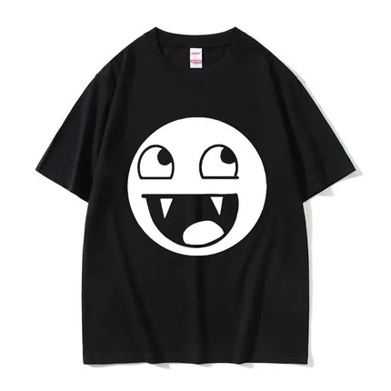 O-Neck Fashion Quality T-Shirt Casual Face Domo Kun Funny Meme Women Summer Short Sleeved Harajuku Streetwear Tops Tees