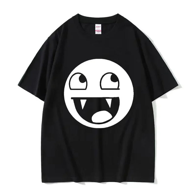 O-Neck Fashion Quality T-Shirt Casual Face Domo Kun Funny Meme Women Summer Summer Short Sleeved Harajuku Streetwear Tops Tees