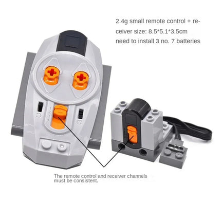 MOC Power Functions Parts Technical Servo Train Buggy M Motor 8883 Modified IR Remote Power Group Sets Lithium Battery Box 9686