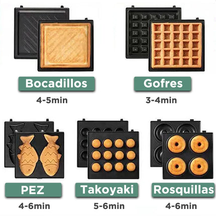 YIDPU 2026 3-in-1 Electric Toaster Waffle Maker Breakfast Pancake Donut Egg Waffle Fish Cake Oven - Sandwich Maker
