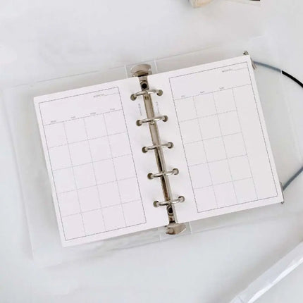 50Sheets M5 A8 Loose-Leaf Notebook Refill Paper 5-hole Line Grid Inner Refill Binder Paper Pages Daily Monthly Weekly Agenda