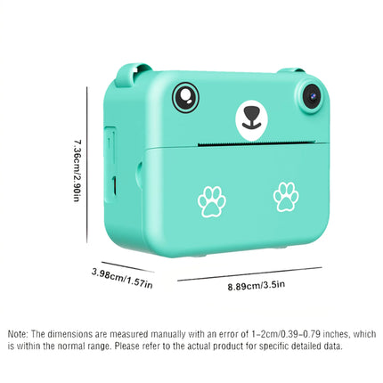 Children's Camera For Kids Instant Print Portable Small Camera With 32G Memory Card ,3 Rolls Printing Paper, Gift For Boys&Girls