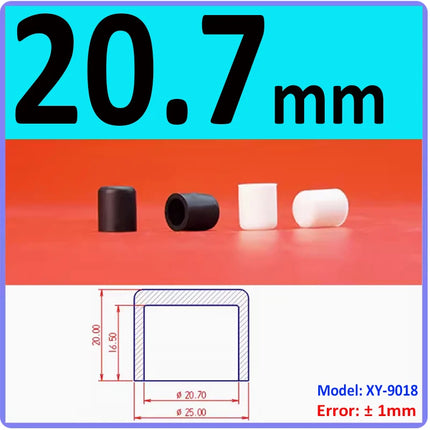 White/Black Silicone Rubber Round Caps Protection Gasket Dust Seal End Cover Caps For Pipe Bolt Furniture 3mm-78.5mm
