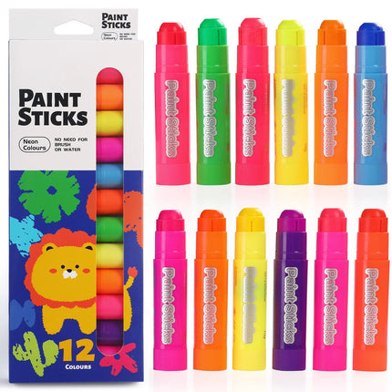 12 Colors Macaron Wax Crayon Set Fluorescence Quick Drying Crayons Soft Solid Oil Painting Sticks for Kids DIY Drawing Graffiti