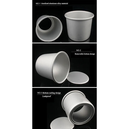 6/8/10 Inch Heightened Cake Mould  Deepened Anode Removable Bottom Mold Baking Tool Cylindrical Cake Baking Tray Bakery Tools