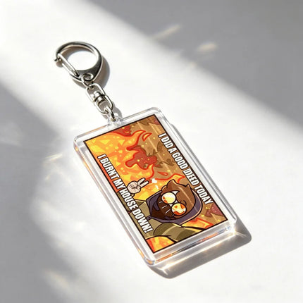 Cartoon Chibi Ticci Toby Keychain Accessories Bag Game Keyrings Jewelry Manga Fans Gifts
