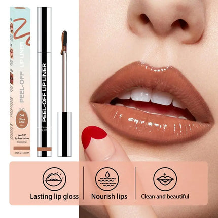 Peel Off Lip Liner Matte Lip Liner Peel Off Lipgloss Waterproof Velvet Lipline Red Brown Not Easy Fade Lipstick Cosmetic