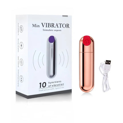 USB Charge 10-Speed  Mini Bullet Vibrator Clitoris Stimulator G Spot Vagina Massage Adult Sex Toys for Women Gay Female Masturba