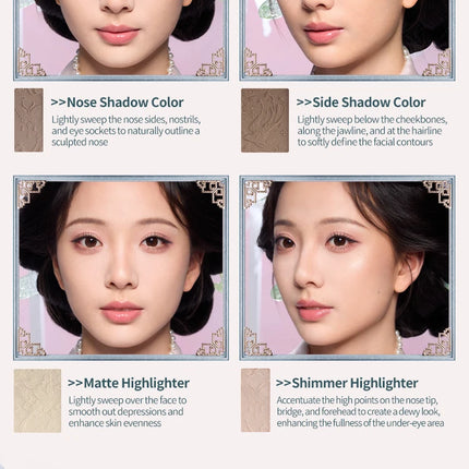 Flower Knows Butterfly Cloud Collar Collection Embossed Highlight & Contour Palette 16g