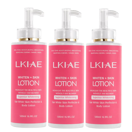 AILKE Superior Whitening Body Lotion, Moisturizing, Smooth Skin, Reduce Dark Spots, With Rose Essential Oil, Niacinamide, 500ml