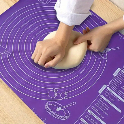 Silicone Pad Baking Mat Sheet Kneading Dough Mat For Kitchen Rolling Dough Pizza Large Dough Non-Stick Maker Holder
