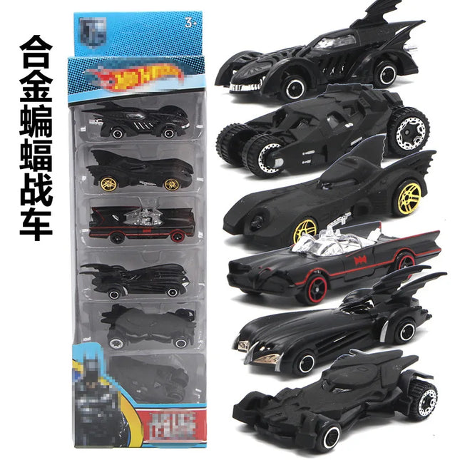 1:64 Batmobile Alloy Set Model 6th Generation Chariot Car Diecast Alloy Car Model Collectible