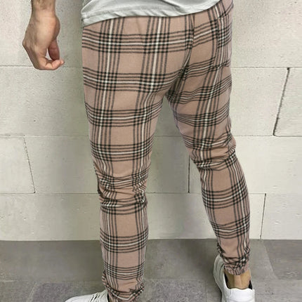 Mens Drawstring Lattice Pants Trousers with Bound Feet Style Casual Comfortable Breathable Loose Fit Long Leggings