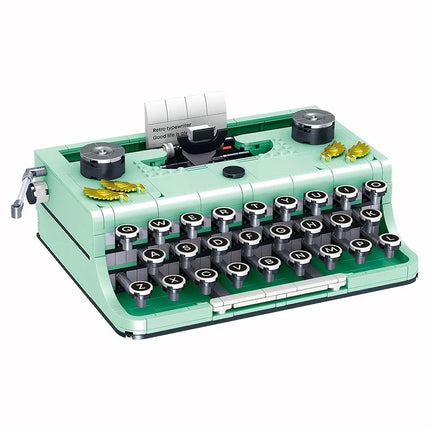 820PCS Typewriter Building Blocks Classic Creative Ideas Machine Retro Micro Building Blocks Toy For Adults Youths Holiday Gifts
