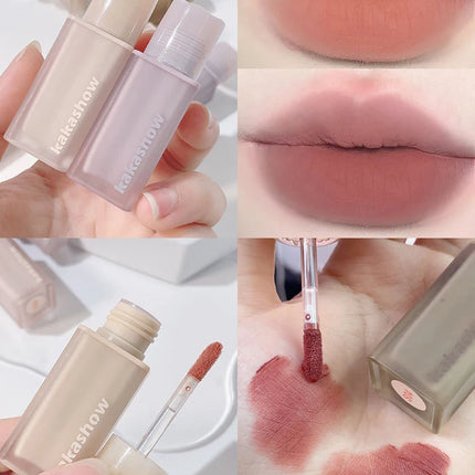Matte Lip Glaze Nude Lipstick Matte Velvet Durable Gloss Velvet Liquid Lipstick Strong Makeup Red Waterproof Sexy
