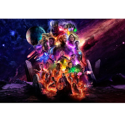 Marvel Superhero Photography Backdrop Banner Avengers Theme Party Kids Birthday  Party Studio Room Decor Custom Background