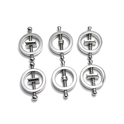 1 Pair Metal Nipple Clamps Breast Clip Slave Chest Stimulator Adult Games Erotic Product BDSM Sex Toys For Women