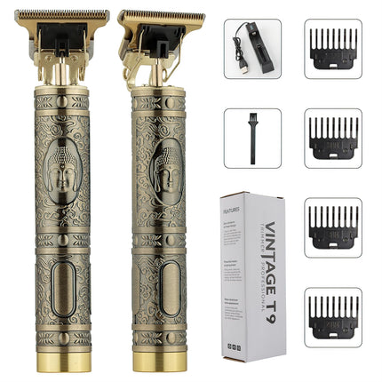 Vintage Hair Clipper Electric Hair Trimmer USB Charging Hair Cutting Machine Portable Shaver Professional Barber Men's Gifs