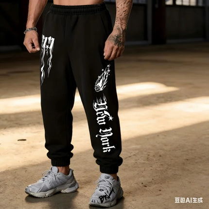 Men'S Versatile Solid Color Drawstring Loose Casual Sports Pants，Spring And Autumn Men'S Outdoor Home Casual Trousers