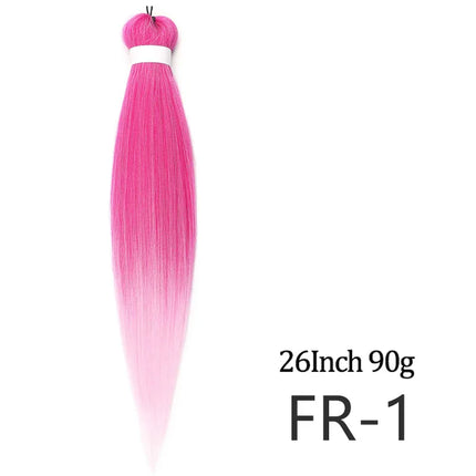 Pre-stretched long braided hair 26-inch crochet braided hair synthetic African Ombre giant Xpression braided hair