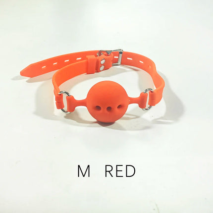 Thierry Fetish Extreme Breathable Silicone Ball Gag Bondage Restraints Open Mouth Gags Adult Game Sex Toys For Couple Size S M L