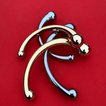 Stainless Steel Stick Pure Open Double Ended Plug G-spot Stimulator Massager Wand Sex Dildo Anal Butt Sex Toys For Women Men