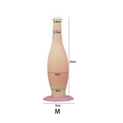 3 Sizes Anal Plug Dildo Anal Dilator Wine Bottle Soft Silicone Butt Plug Stimulate Anus Vagina Massage Adult Sex Toy Masturbator