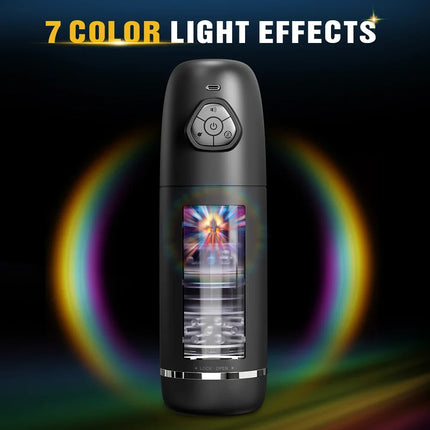 Automatic Telescopic Rotation Male Masturbator Man Masturbation Cup Simulation Piston Blowjob Pocket Pussy Adult Sex Toy for Men