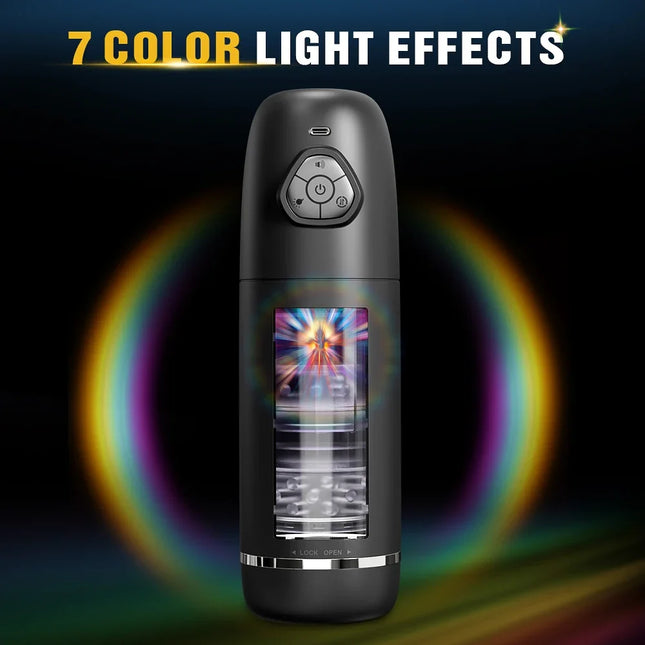 Automatic Telescopic Rotating Male Masturbator Man Masturbation Cup Simulation Piston Blowjob Pocket Pussy Adult Sex Toy for Men