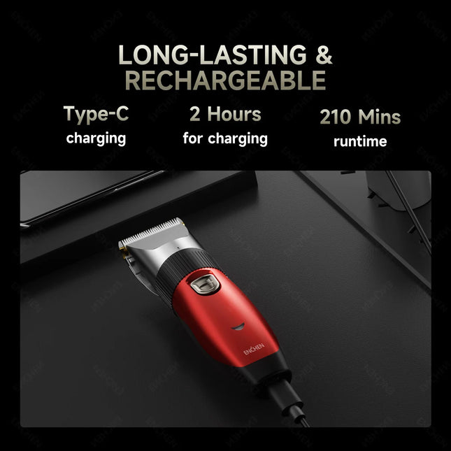 ENCHEN Sharp R Professional Hair Clipper Single Hand Fine-Tuning Design With Safety Lock Upgraded Ceramic Blade Type-C Port