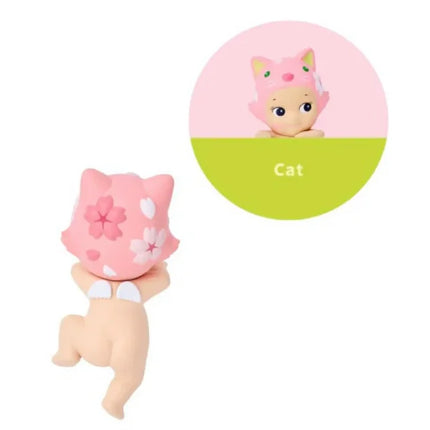 Sonny Angel Blind Box Hippers Decorative Mini Figures Cherry Blossom Series Dolls Anime Figure Toys Action Figure Birthday Gift